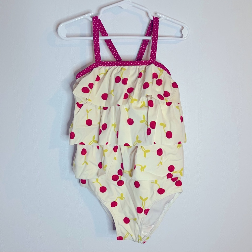 Gymboree girls size 6 bathing suit and matching cover up
